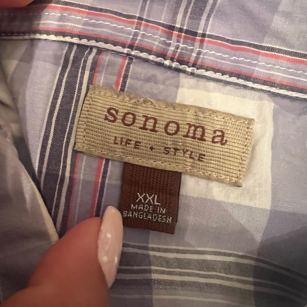 Sonoma Plaid Shirt XXL
